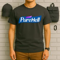 Pure Hell Purehell Social Distancing Hand Sanitizer Parody T-Shirt