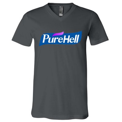 Pure Hell Purehell Social Distancing Hand Sanitizer Parody V-Neck T-Shirt