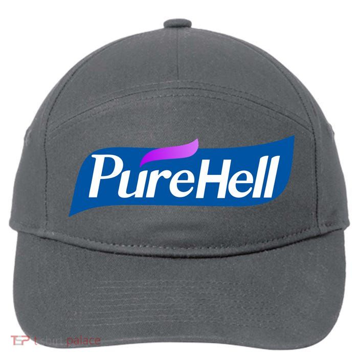 Pure Hell Purehell Social Distancing Hand Sanitizer Parody 7-Panel Snapback Hat