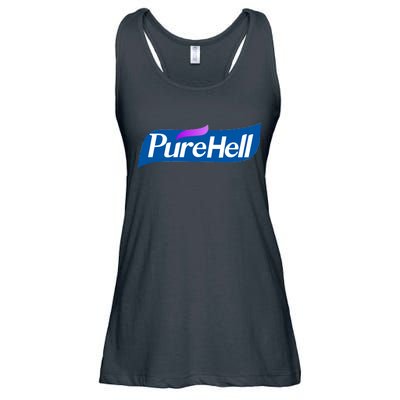 Pure Hell Purehell Social Distancing Hand Sanitizer Parody Ladies Essential Flowy Tank