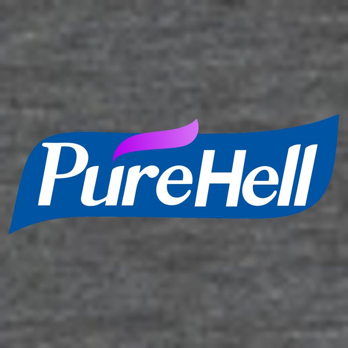 Pure Hell Purehell Social Distancing Hand Sanitizer Parody Flatbill Hat