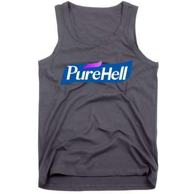 Pure Hell Purehell Social Distancing Hand Sanitizer Parody Tank Top