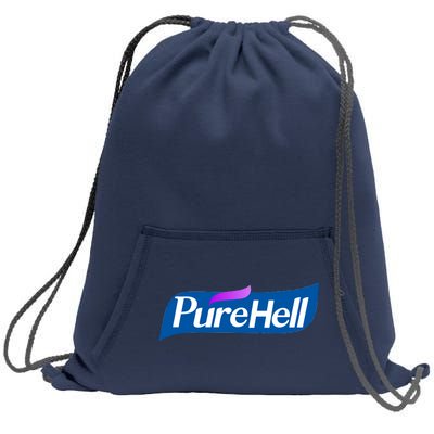 Pure Hell Purehell Social Distancing Hand Sanitizer Parody Sweatshirt Cinch Pack Bag