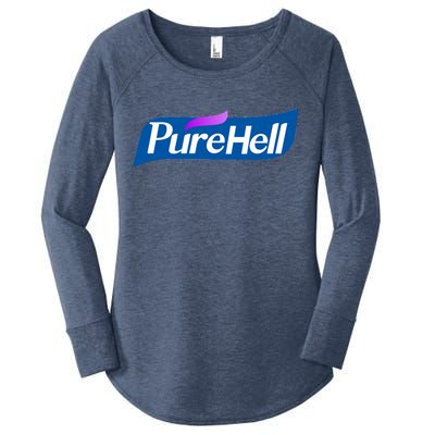 Pure Hell Purehell Social Distancing Hand Sanitizer Parody Women's Perfect Tri Tunic Long Sleeve Shirt