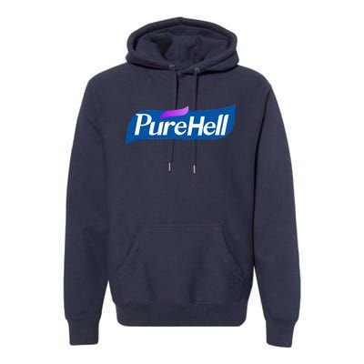 Pure Hell Purehell Social Distancing Hand Sanitizer Parody Premium Hoodie