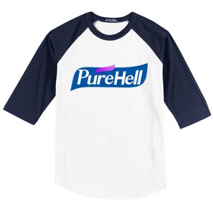 Pure Hell Purehell Social Distancing Hand Sanitizer Parody Baseball Sleeve Shirt