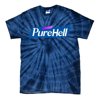 Pure Hell Purehell Social Distancing Hand Sanitizer Parody Tie-Dye T-Shirt