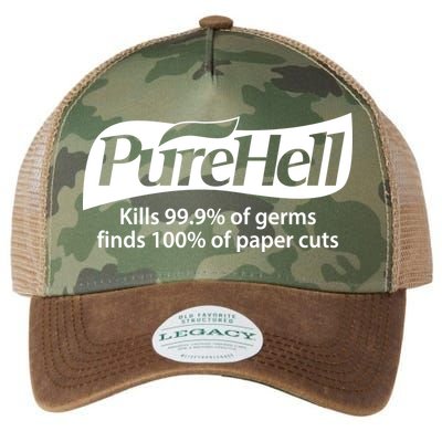 Purehell Kills 99% Of Germs Paper Cuts Pure Hell Legacy Tie Dye Trucker Hat
