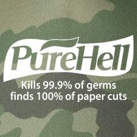 Purehell Kills 99% Of Germs Paper Cuts Pure Hell Legacy Tie Dye Trucker Hat