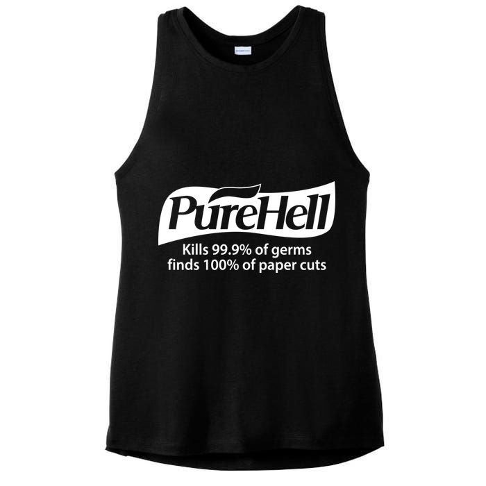 Purehell Kills 99% Of Germs Paper Cuts Pure Hell Ladies PosiCharge Tri-Blend Wicking Tank