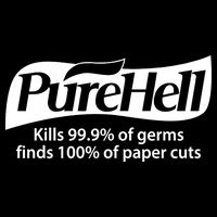 Purehell Kills 99% Of Germs Paper Cuts Pure Hell Impact Tech Backpack