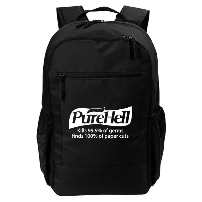 Purehell Kills 99% Of Germs Paper Cuts Pure Hell Backpack
