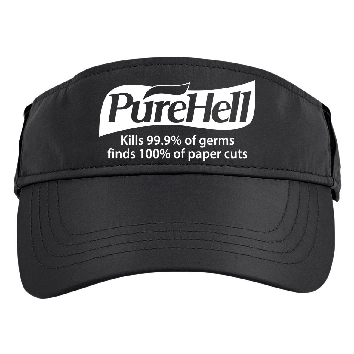 Purehell Kills 99% Of Germs Paper Cuts Pure Hell Adult Drive Performance Visor