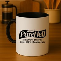 Purehell Kills 99% Of Germs Paper Cuts Pure Hell Mug