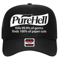 Purehell Kills 99% Of Germs Paper Cuts Pure Hell Trucker Hat