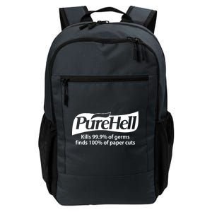 Purehell Kills 99% Of Germs Paper Cuts Pure Hell Daily Commute Backpack