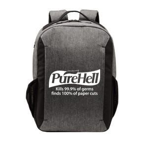 Purehell Kills 99% Of Germs Paper Cuts Pure Hell Vector Backpack