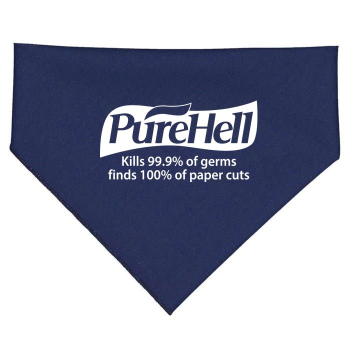 Purehell Kills 99% Of Germs Paper Cuts Pure Hell USA-Made Doggie Bandana