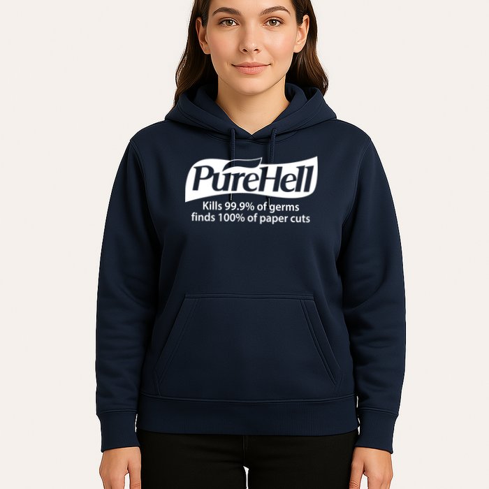 Purehell Kills 99% Of Germs Paper Cuts Pure Hell Hoodie