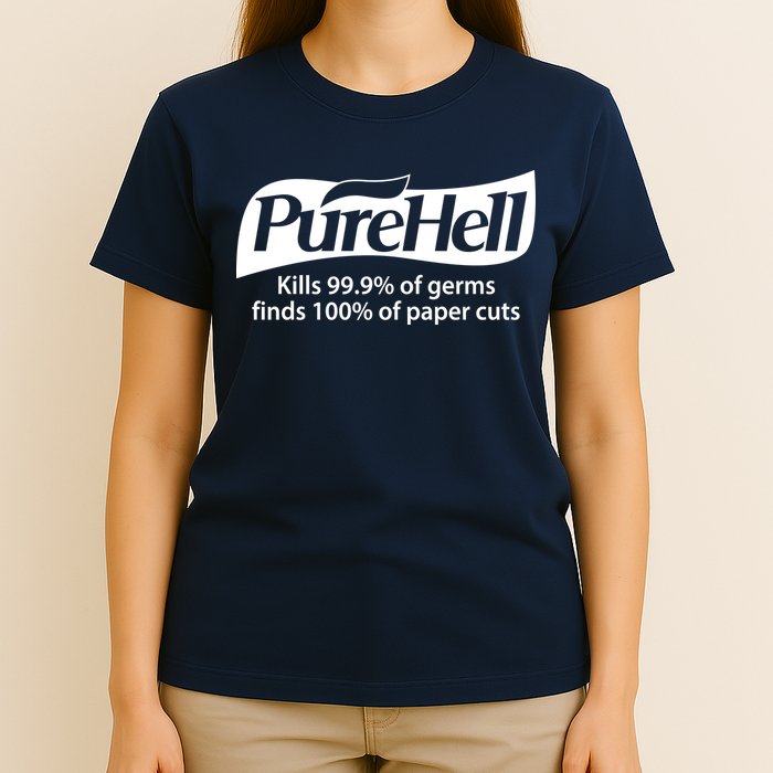 Purehell Kills 99% Of Germs Paper Cuts Pure Hell T-Shirt