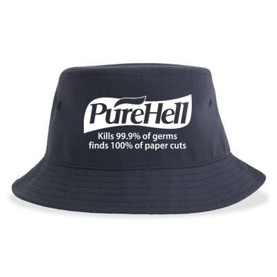 Purehell Kills 99% Of Germs Paper Cuts Pure Hell Sustainable Bucket Hat