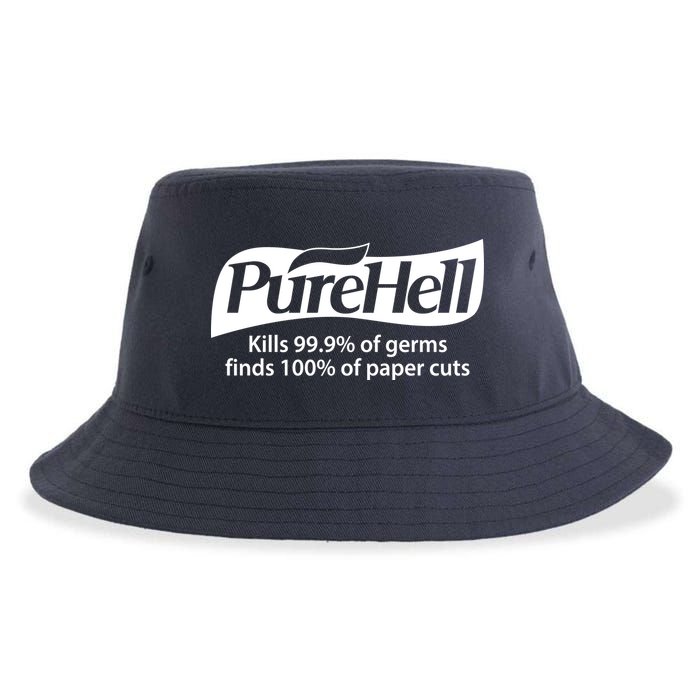 Purehell Kills 99% Of Germs Paper Cuts Pure Hell Sustainable Bucket Hat