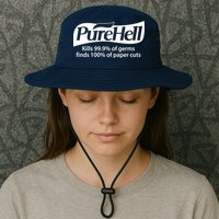 Purehell Kills 99% Of Germs Paper Cuts Pure Hell Bucket Hat