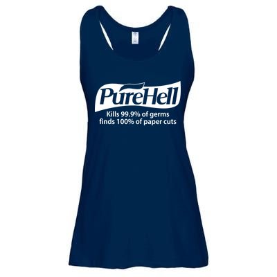 Purehell Kills 99% Of Germs Paper Cuts Pure Hell Ladies Essential Flowy Tank