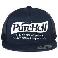 Purehell Kills 99% Of Germs Paper Cuts Pure Hell Flatbill Hat