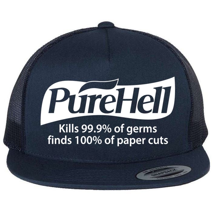 Purehell Kills 99% Of Germs Paper Cuts Pure Hell Flatbill Hat