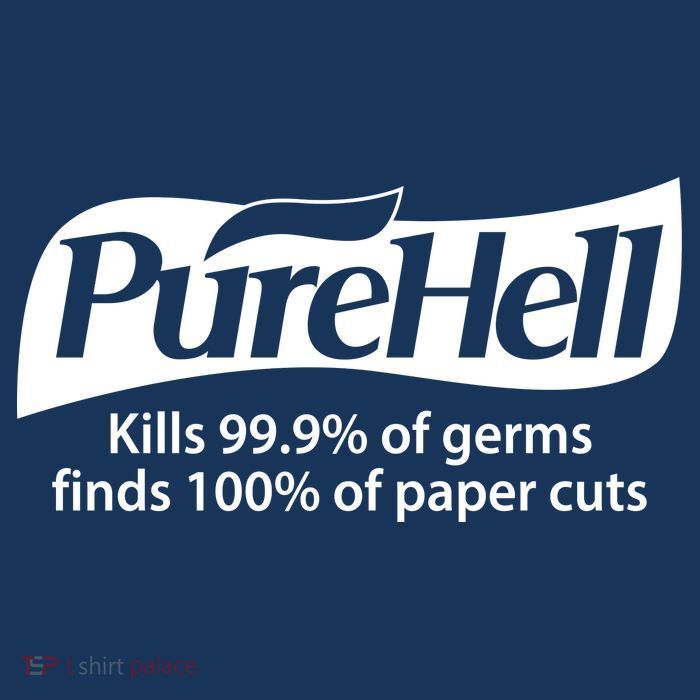 Purehell Kills 99% Of Germs Paper Cuts Pure Hell Sustainable Knit Beanie