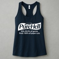 Purehell Kills 99% Of Germs Paper Cuts Pure Hell Womens Tank Top