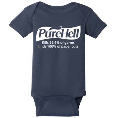 Purehell Kills 99% Of Germs Paper Cuts Pure Hell Baby Bodysuit