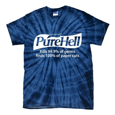 Purehell Kills 99% Of Germs Paper Cuts Pure Hell Tie-Dye T-Shirt