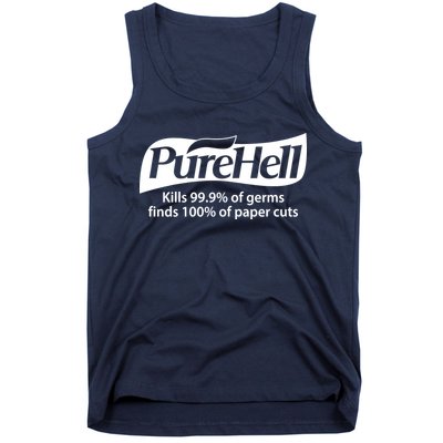 Purehell Kills 99% Of Germs Paper Cuts Pure Hell Tank Top