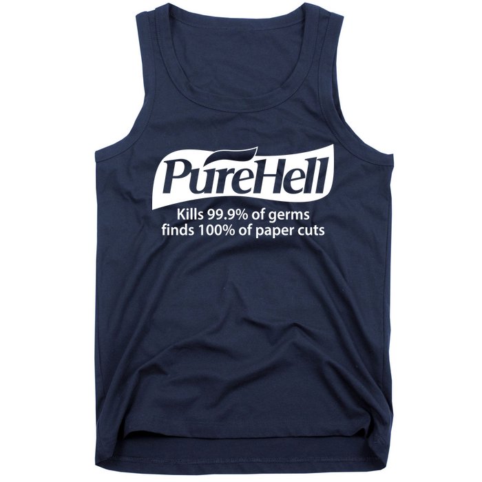 Purehell Kills 99% Of Germs Paper Cuts Pure Hell Tank Top