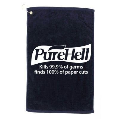 Purehell Kills 99% Of Germs Paper Cuts Pure Hell Golf Towel