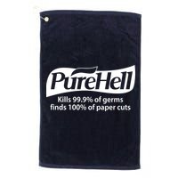 Purehell Kills 99% Of Germs Paper Cuts Pure Hell Golf Towel