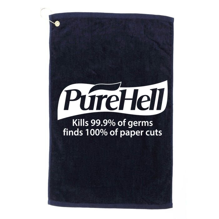 Purehell Kills 99% Of Germs Paper Cuts Pure Hell Golf Towel