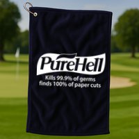Purehell Kills 99% Of Germs Paper Cuts Pure Hell Golf Towel