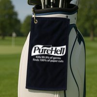 Purehell Kills 99% Of Germs Paper Cuts Pure Hell Golf Towel