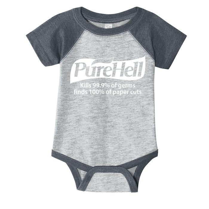 Purehell Kills 99% Of Germs Paper Cuts Pure Hell Infant Baby Jersey Bodysuit
