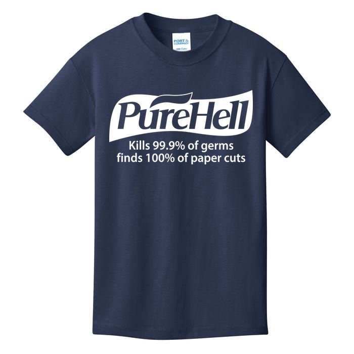 Purehell Kills 99% Of Germs Paper Cuts Pure Hell Kids T-Shirt