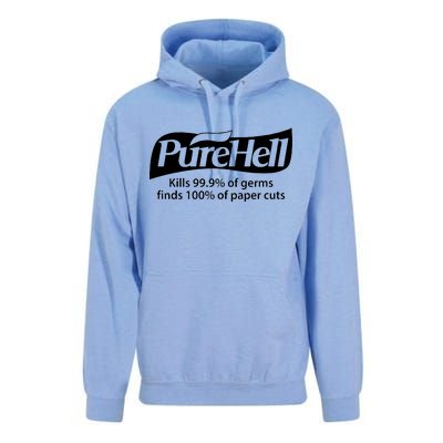 Purehell Kills 99% Of Germs Paper Cuts Pure Hell Unisex Surf Hoodie