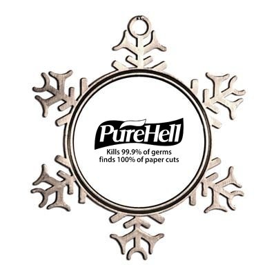 Purehell Kills 99% Of Germs Paper Cuts Pure Hell Metallic Star Ornament