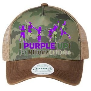 Purple Up For Military Children Camo Legacy Tie Dye Trucker Hat