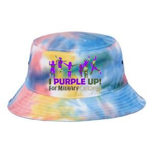 Purple Up For Military Children Camo Tie Dye Newport Bucket Hat