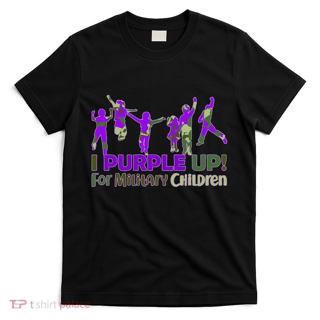 Purple Up For Military Children Camo T-Shirt