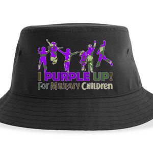 Purple Up For Military Children Camo Sustainable Bucket Hat