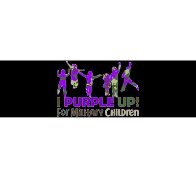 Purple Up For Military Children Camo Bumper Sticker